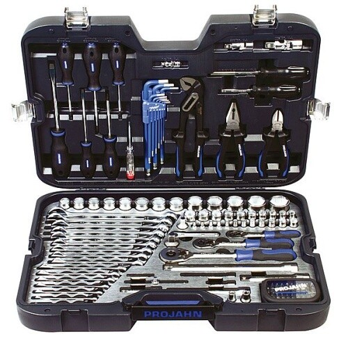 "1/4\" + 3/8\" + 1/2\" Projahn Professional Universal Werkzeugkoffer 122-Tlg."-image