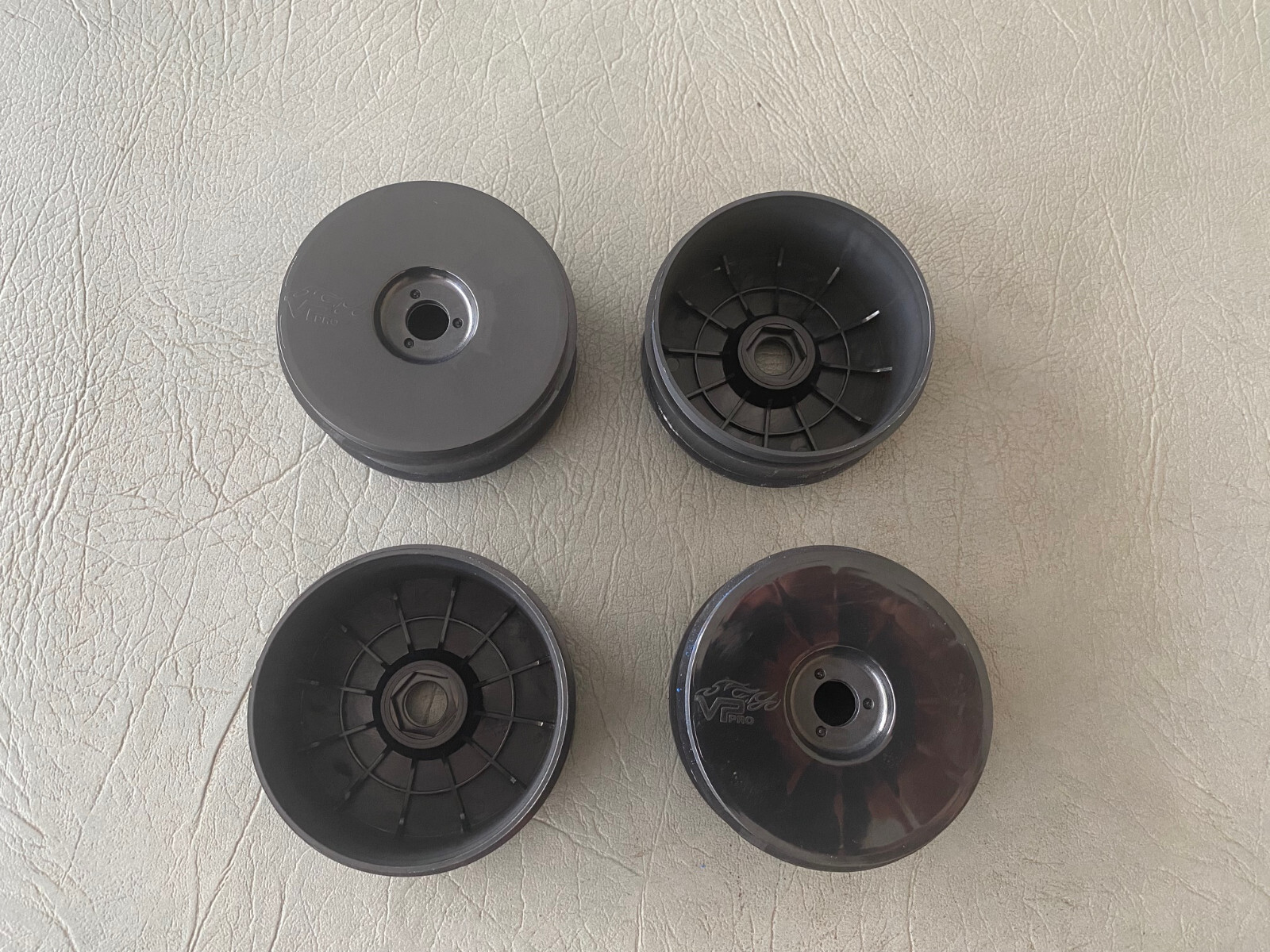 1/8 buggy Black dish rim wheels set of 4 17mm hex hub fits proline aka jconcepts