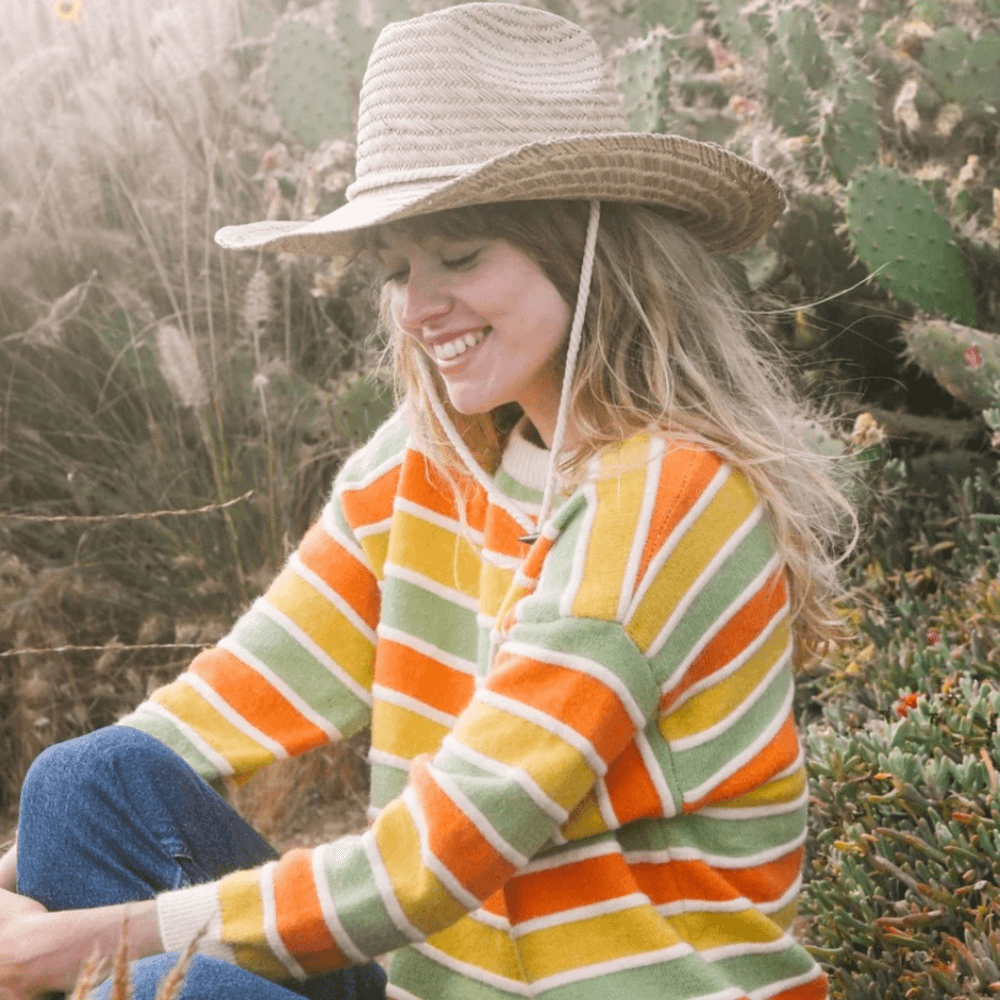 NEW! Rare Wyeth straw horn rancher sun hat | eBay display picture 1
