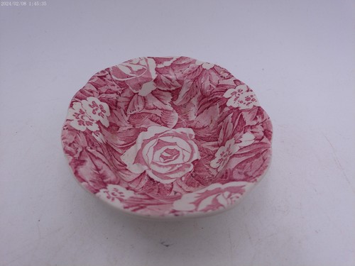 Vintage Pink Victorian Chintz Soap Dish by Burgess and Leigh, Staffordshire, Eng - Picture 6 of 9