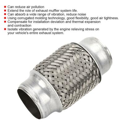Quality Weld On 1.5 x 4'' Car Exhaust Flexible Joint Repair Single Pipe tube Flex