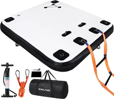 Inflatable Floating Swim Platform Floating Island Raft Large Air Mat Inflatable