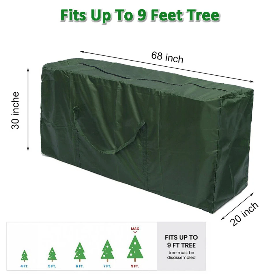 Heavy Duty Christmas Tree Storage Bag Container Waterproof Sack up to 9ft Tree - Image 3 of 4