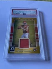 Patrick Mahomes II 2017 Panini Donruss Optic Rookie Threads #7 MINT PSA 9