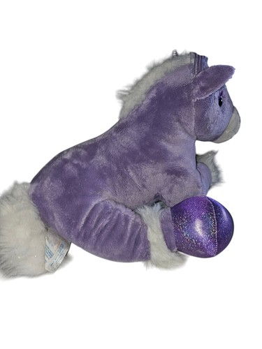 Build-a-Bear Sparkle Purple PONY Horse Princess RETIRED BAB 15" Blue eyes - Picture 3 of 5