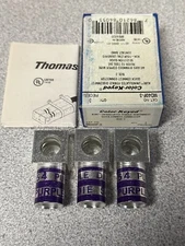 NEW Box of 3 Thomas Betts MD40F-3 Kube Motor Lead Pigtail Disconnect Purple Sz 3