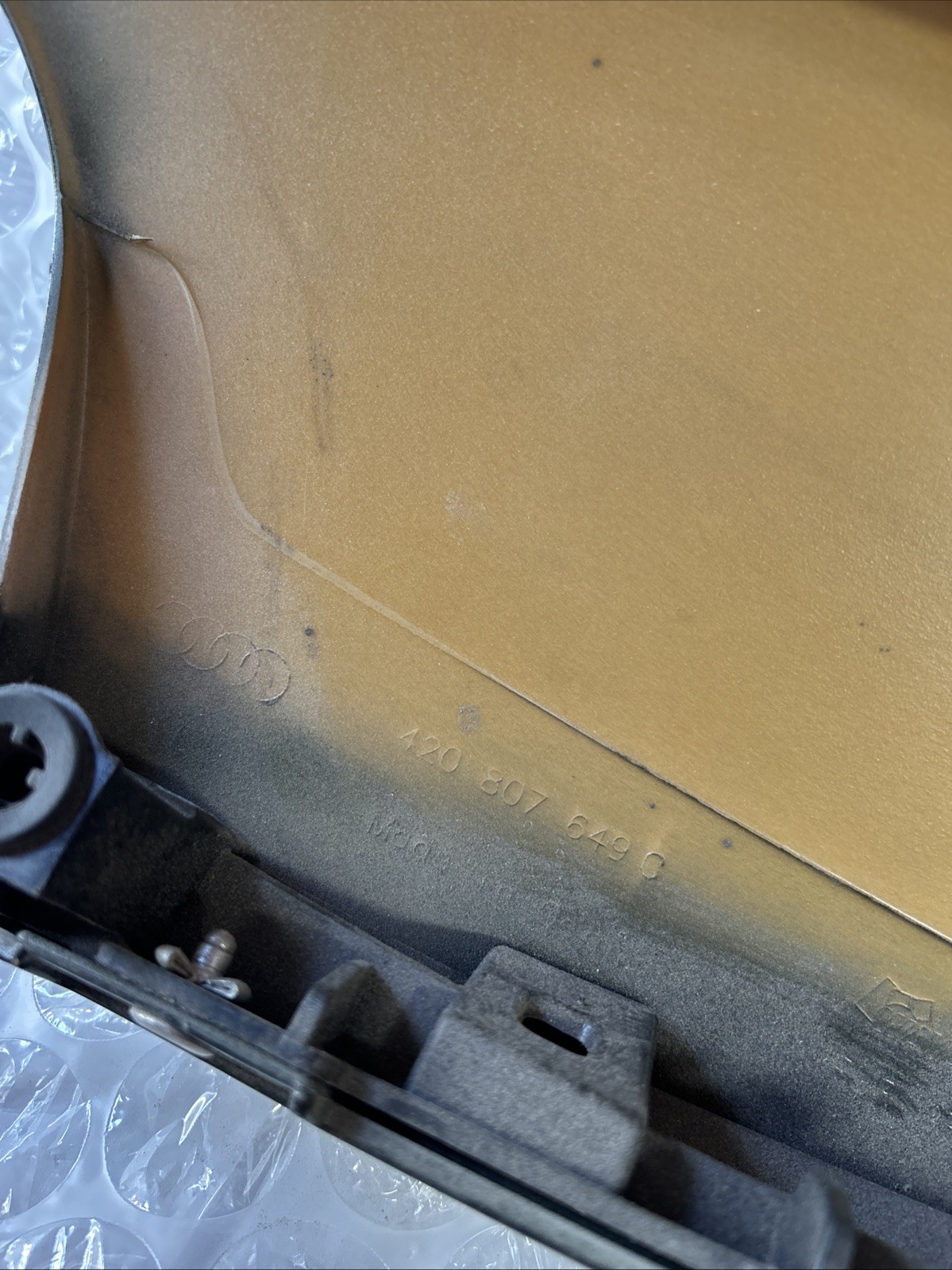 2010 2011 2012 2013 2014 2015 AUDI R8 REAR BUMPER COVER SPACER PANEL OEM