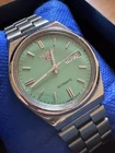 Seiko 5 6309-8930 Green Dial Automatic Vintage Men’s Watch Day Date Japan