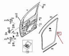MERCEDES-BENZ CITAN W415 Front Left Door Seal Rubber A4157210080 NEW ORIGINAL