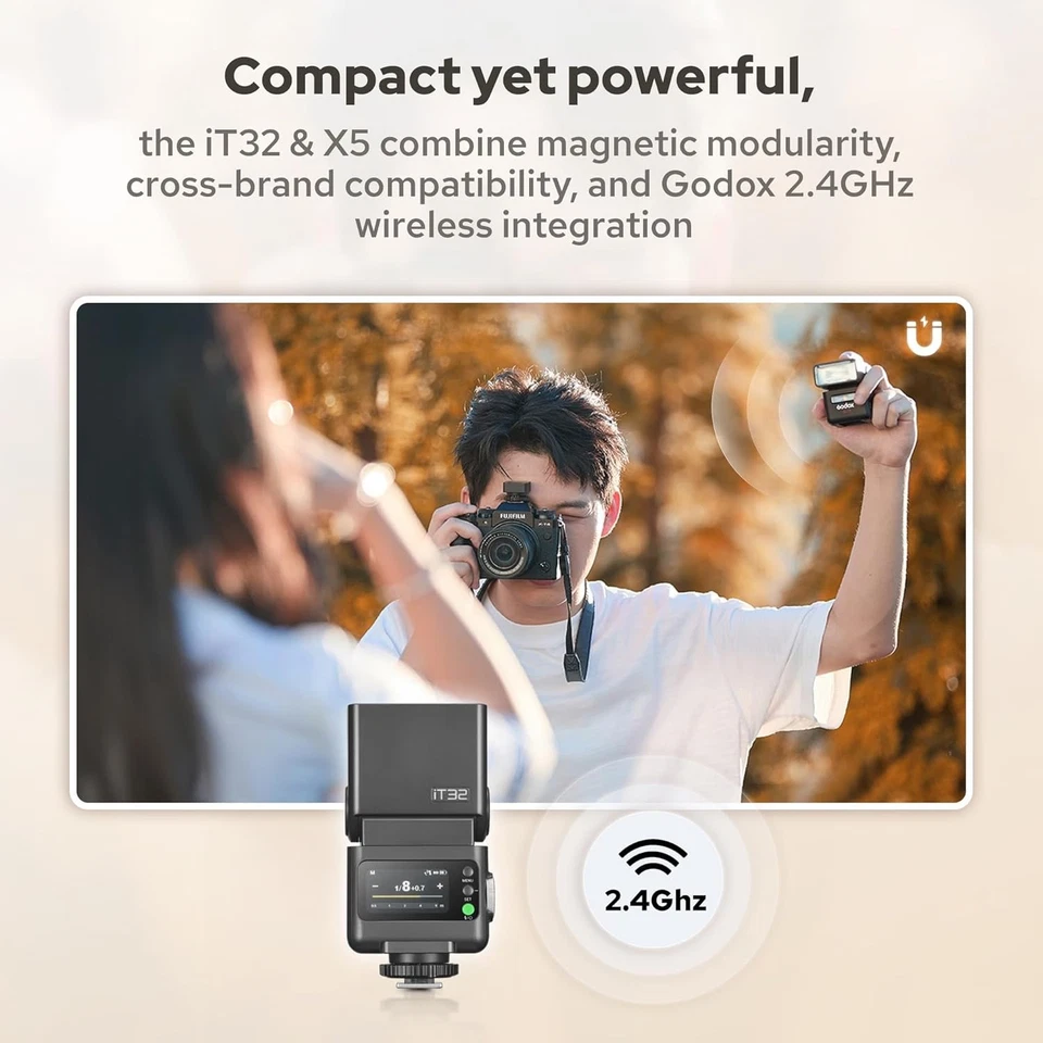 Godox IT32 TTL Camera Flash w/X5 Flash Trigger for Canon Sony Nikon Fuji Olympus - image 4 of 4