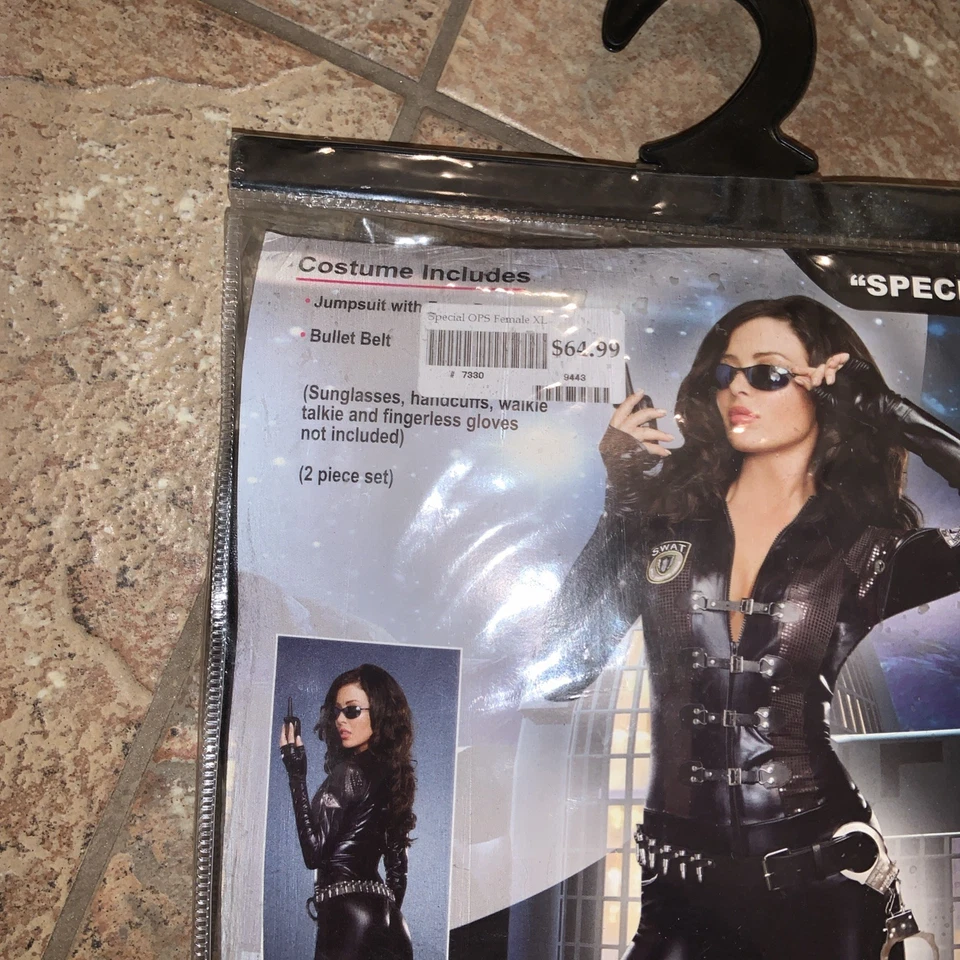 Sexy Mono Negro Disfraz Oficial de Operaciones Especiales Adulto Mujer 🔥🔥 XL Foto 2 de 4