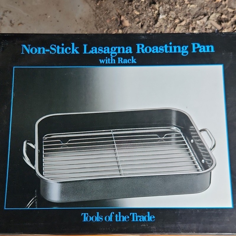 Tools Od The TRADE NONSTICK LASAGNA ROASTING PAN WITH RACK STYLE LM-901A