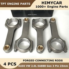 Connecting Rod H Beam 144mm For Audi Vw Ea888 2.0l Tsitfsi Gen 3 Forged Conrods