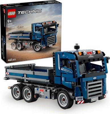 LEGO Technic Muldenkipper Bauset mit Lenkung & Kippmulde, Baustelle 9+ blau