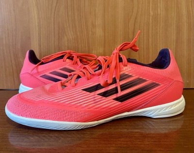 Adidas F50 League Indoor Soccer Shoes - Turbo/Aurora Black (IF1331) Mens US 8