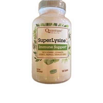 Super Lysine + 180 VCaps By Quantum Health 08/2027