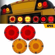 Led 7inch Round Truck Bus Trailer Stop Tail Brake Turn Signal Light Drl Running