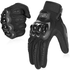 Motorcycle Gloves Breathable, Touchscreen Motorbike Gloves Anti-Slip with Goo...
