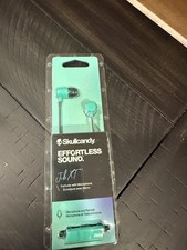 Skullcandy Effortless Sound Jib Earbuds w/Microphone, Teal