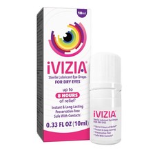 iVIZIA Sterile Lubricant Eye Drops for Dry Eyes, 0.33 Fl Oz Pack of 1 