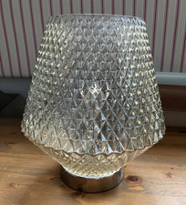 NEXT Champagne Gold Battery Operated Tapered Ambient Lamp - preowned excellent