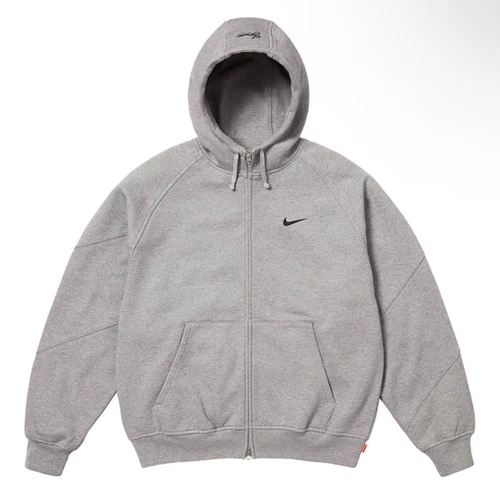 Sweat à capuche zippé Supreme®/Nike® petit gris EN MAIN !!️