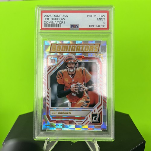 2025 Panini Donruss - Dominators Joe Burrow #DOM-JBW PSA  9