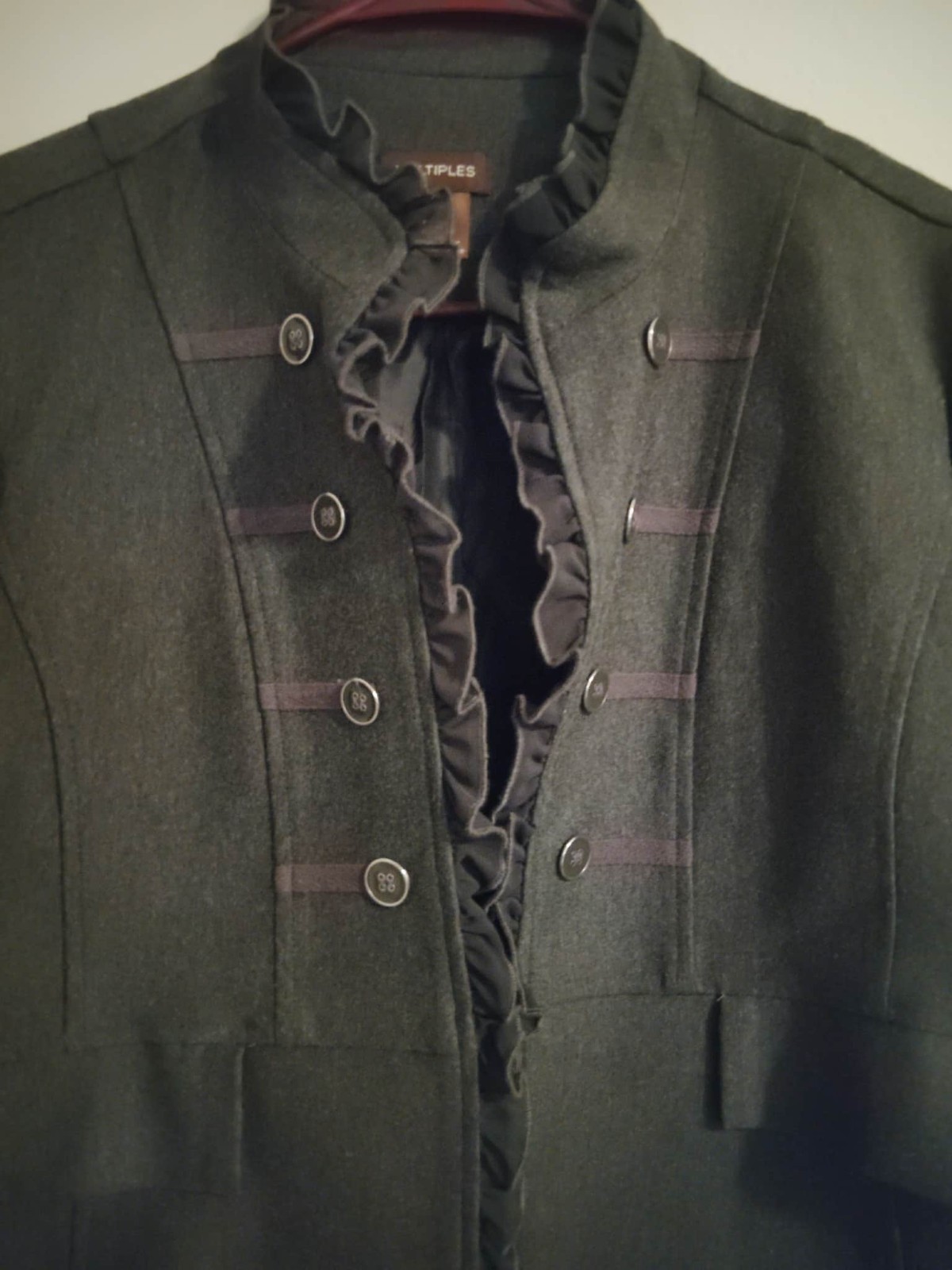 Multiples Women’s Jacket / Blazer Size Large Butt… - image 3