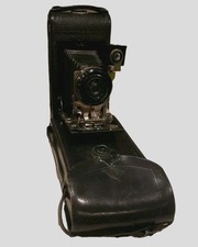 ANSCO No. 1A Speed Ex Folding Camera Antique Early 1900s Case Original Manual