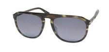 NEW POLICE SPLE06 SUNGLASSES PLASTIC 56-19-145 BROWN FULL-RIM MENS SQUARE 7HLX