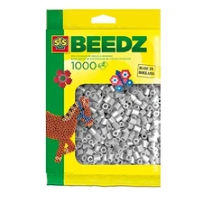 SES Creative 00716 Children's Packet of 1000 Grey Iron on Beads