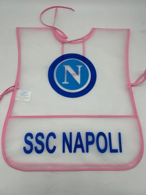 GROSSE KUNSTSTOFF LÄTZCHENSCHÜRZE FÜR BABYBREI ZERO&CO. SSC NAPOLI ar