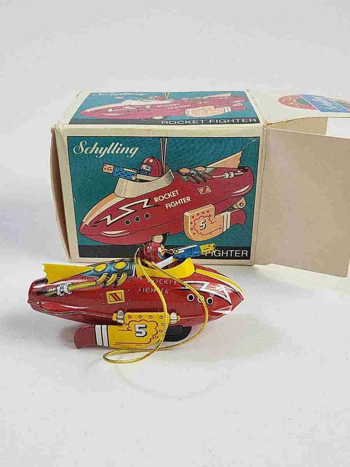 Lote 3X Adornos Schylling Zeppelin & Rocket Fighter & Robot - 1997 Foto 3 de 4