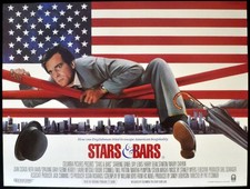 STARS AND BARS 1988 Daniel Day-Lewis, Harry Dean Stanton UK QUAD POSTER