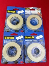 4 LOT Scotch 3M Freezer Tape New Holds at -40 F