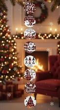 40 Pieces Round 1 Merry Christmas Ho Ho Ho Stickers Party Decor Envelope Seals