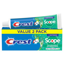 Crest + Scope Complete Whitening Toothpaste - Minty Fresh - 5.4oz/2pk 1.01 per gallon