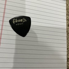 Gibson Splash 346 Guitar Pick Black Vintage 1970s Heavy (lot#4)