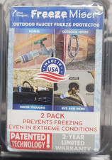 The Freeze Miser   2 Pack  Outdoor Faucet Freeze Protection NEW FREE/FAST SHIP