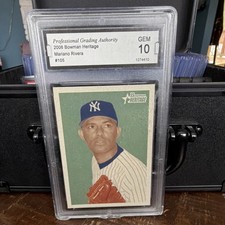 2006 Bowman Heritage Mariano Rivera #105 GEM 10 New York Yankees Baseball