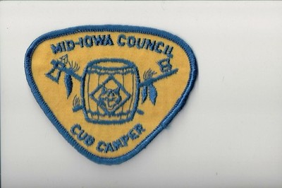 Mid-Iowa Council Cub Camper patch