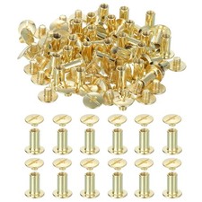 15mm Chicago Screws Leather Rivets 60 Set Leather Rivets Gold Tone