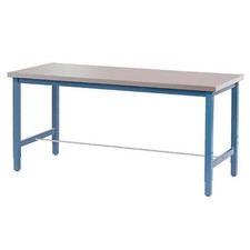 Production Workbench - Stainless Steel Square Edge - Blue 48"W x 30"D