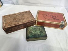 LOT OF 3 VINTAGE CIGAR BOXES-LA MUNA HABANA, VAN DYCK 43'S & MONARCH
