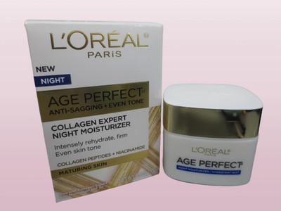 L'OREAL AGE PERFECT COLLAGEN EXPERT NIGHT MOISTURIZER 2.5 OZ BOXED