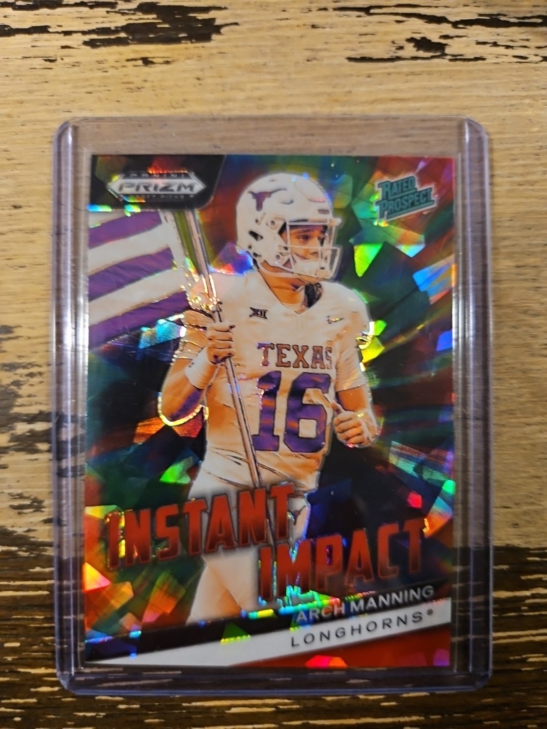 2024 Panini Prizm Draft Picks - Instant Impact Arch Manning  Red Ice Prizm (RC)