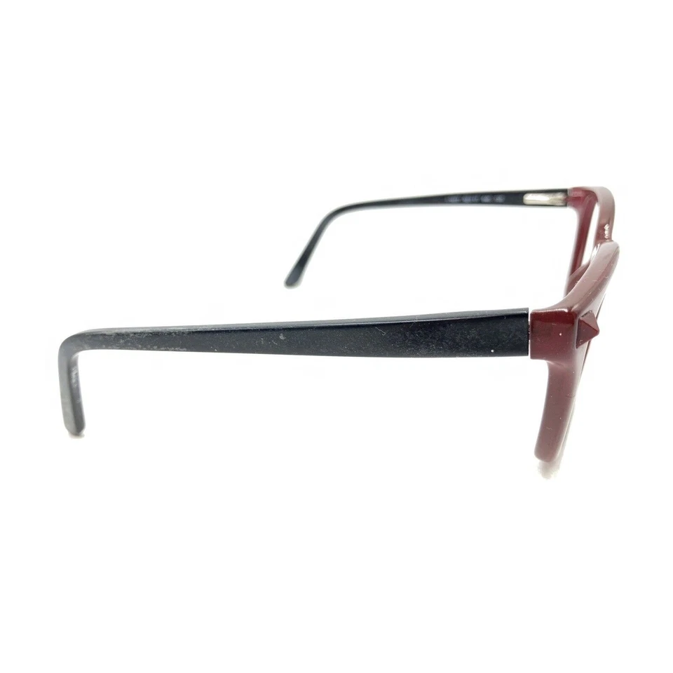 Monturas de gafas Valentino V2677 645 rojo oscuro marrón negro 52-17 135 Italia mujer Foto 4 de 4
