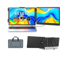 KEFEYA Laptop Screen Extender, 14" FHD 1080P IPS Laptop Monitor Extender Dual...