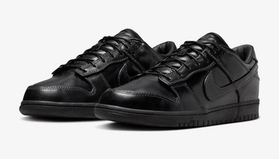 NEW Nike Dunk Low Retro PRM QS Men's Sz 6.5/WMNS 8 Black/Black-Black IQ3342-001