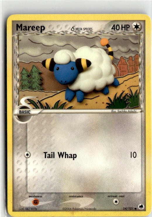 2006 EX Dragon Frontiers Mareep 54/101